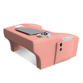 Lap Desk Pillow, Portable Computer Table, Laptop Lap Desk For Sofa, Bed, Floor - Pink Color | Ergonomic Design Comfortable Armrest | Work Desk Accessories For Gaming Studying, Velvet Cover