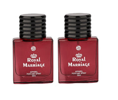 JD International Royal Marriage Unisex Perfume - Pack Of 2 X 30ml, 1.02 Fl.oz Each | Captivating Fragrance For Lasting Elegance And Timeless Appeal | Ideal For Both Men And Women