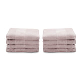 Pure Home + Living Sheared Face Towels 1300 Gsm | Ultra Soft, Absorbent, Quick Dry Towels For Facewash, Gym, Sports, Travel | Pack Of 8 (Light Pink)