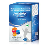 I M Activ Multi Vitamin Multi Mineral For Men With Ginseng Extract For Healthy Benefits | 30 Tablets , 50gm 0.1lbs