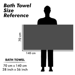 Urbanleaf Microfiber Large Bath Towel 350 Gsm | Quick Dry Super Absorbent Bath Towel For Men & Women (Grey - Stripe)