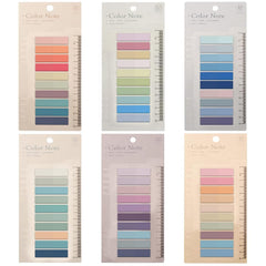 Sticky Tabs Transparent Sticky Notes, 1200 Pcs Notes Sorting Files Self-Stick Notes - 6 Packs