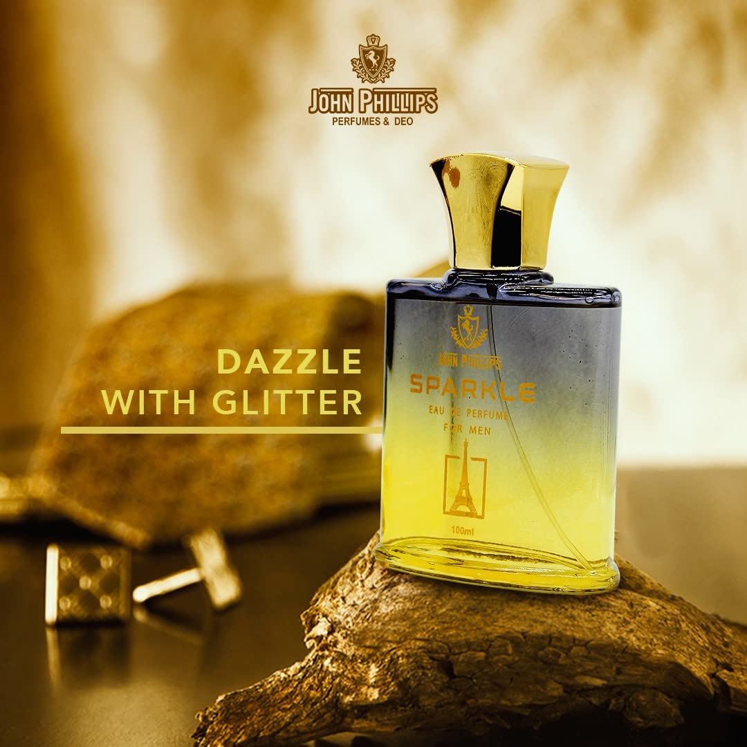 John Phillips Sparkle 100 Ml 3.4 Fl.oz. & Magnet 60 Ml 2 Fl.oz.  Eau De French Perfume | Perfect For Daily Use | For Men John Phillips Sparkle 100 Ml 3.4 Fl.oz. & Magnet 60 Ml 2 Fl.oz.  Eau De French Perfume | Perfect For Daily Use | For Men