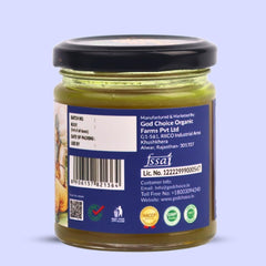 Organic Arjun A2 Desi Cow Ghee By God Choice Organic Farms | High In Protein Fiber Healthy Desi Ghee For Calcium | (150ml) 5.0 Ounce | Jar Pack