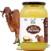 100% Natural A2 Gir Cow Ghee By Bhumi Organic | Naturally & Healthy Bilona Method Cow Ghee | (1 Litr) 33.8 Ounce | Jar Pack