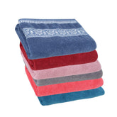 Brodloom Cotton Large Size Hand Towels 1200 Gsm | Ultra-Soft, Absorbent, Fade Resistant Hand Towels For Home, Gym, Workout, Yoga, Travel (Pack Of 6) - Multicolor