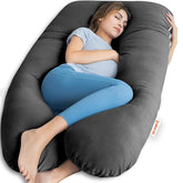 U Shaped Pillow, Pregnancy Pillow For Pregnant Women, Maternity Pillow, Grey Color | Pregnancy Gifts For Women, Maternity Soft Pillows For Pregnancy Sleeping, Washable Velvet Cover