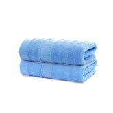 Mush Ultra Soft & Super Absorbent 600 Gsm Bamboo Bath Towel Set (Sky-Blue) Pack Of 2