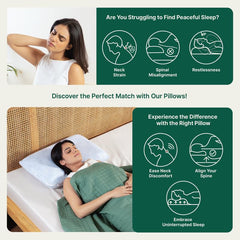 Orthopedic Memory Foam Cooling Gel Pillow, Neck Support Sleeping Bed Pillow, Sky-Blue, Standard Size - 22 L x 14 W x 4 H Inches | Versatile & Multipurpose Pillows, Removable Zipper Cover