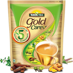 Tata Tea Gold Care Tea - 1 Kg, 35.2 Ounce | Goodness Of Elaichi, Ginger, Tulsi, Brahmi & Mulethi - Medium Caffeine Loose Leaves Chai Patti | Zip Lock Package