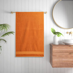 Wakefit Bamboo Bath Towel 500 Gsm | Large Size Bath Towel For Men & Women (Rust Orange)