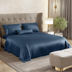 Premium Double Bedsheet For Queen Size | 100 X 90 Inches, Deep Ocean Blue With 2 Pillow Covers | Skin Friendly Fabric For Everyday Comfort
