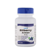 Healthvit Bilberry Extract 40mg Capsule, Eye Health Supplement For Healthy Vision, Antioxidant Rich | 60 Capsules 100gm 0.2lbs