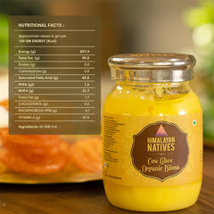 Natural Organic Bilona Cow Ghee By Himalayan Natives | Highly & Nutritious Traditional Bilona Method Cow Ghee Good For Eyes | (250ml) 8.4 Ounce | Jar Pack