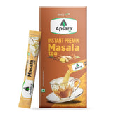 Apsara Instant Premix Masala Chai - 10 Sachets | Ready To Drink, Masala Tea Powder - Masala Chai Enriched With 100% Natural Ingredients | Ginger, Cardamom, Black Pepper, Clove, Cinnamon & Nutmeg