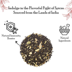Tea And Twigs Strong Masala Tea - 200gm, 7.05 Ounce | Premium Second Flush CTC Black Tea & 100% Natural Spices - Kadak Masala Chai | Medium Caffeine Assam Tea