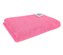 Softspun Microfiber Bath & Hair, Care Towel 333 Gsm | Super Soft & Comfortable, Quick Drying, Ultra Absorbent In Large Size (Pink)
