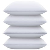 Bed Pillows For Sleeping, Queen Size Pillows, Down Alternative Filling, White | Pillow For Back, Stomach & Side Sleepers Grey, Comfortable-Durable | Luxury Fabric, Machine Washable - Set Of 4
