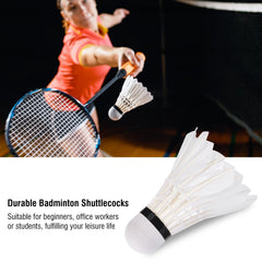 Vgeby Regail Badminton Feather Shuttlecocks For Practice & Training | White , Pack Of 3