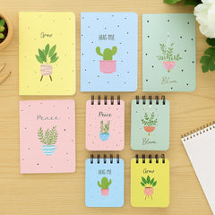 Spiral Pocket Notebook Cute Mini Notepad, Handy Notebook For School (Refreshing Design) Pack Of 8