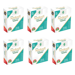 Icey Mint Flavored Herbal Filter Dhoompan Sticks - Pack Of 6X 20 Pcs Herbal Cigarette | Bidi Sticks Rolled In Tendu Leaves, Non-Addictive Sticks - Tobacco Free & Nicotine Free