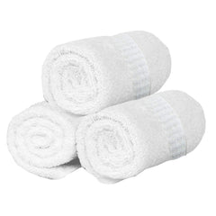 Kuber Industries Cotton Bath Towels 400 Gsm Large Size | Quick Dry Super Absorbent Bathing Towel For Men & Women (White)- Pack Of 3