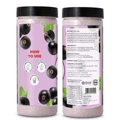 Bevzilla Black Currant Instant Iced Tea Mix - 400gm, 14.1 Ounce | Quick Ready In 30 Seconds - Perfect Refreshing Summer Drink | Easy To Carry Anywhere - Low Caffeine