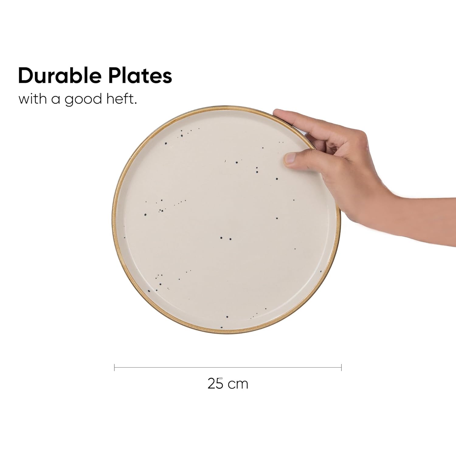 Ceramic Dinner Plates Set Of 6 Pieces, Teal Ivory Slow Series | Ceramic Plates Set - Glossy Finish Plate Set | Ceramic Dinner Plates - Plates Set For Dinner | Microwave Safe & Dishwasher Safe Ceramic Dinner Plates Set Of 6 Pieces, Teal Ivory Slow Series | Ceramic Plates Set - Glossy Finish Plate Set | Ceramic Dinner Plates - Plates Set For Dinner | Microwave Safe & Dishwasher Safe