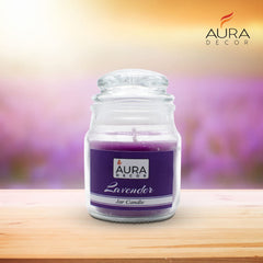 JASMINE, LAVENDER, ROSE & OCEAN FRAGRANCE HOME DECOR SCENTED JAR CANDLE SET OF 4