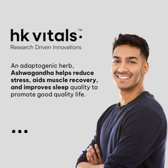 Healthkart Hk Vitals Ashwagandha Extract 500mg, Improves Muscles Strength, Energy & Immunity Booster | 60 Capsules 100gm 0.2lbs