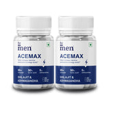 Formen Acemax Capsules For Men, Shilajit Ashwagandha, Ayurvedic Supplements, Enriched With 50% Fulvic Acid, Ashwagandha, & Black Pepper Extract, Natural | 30 Capsules 50gm 0.1lbs Each Pack Of 2