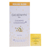 Goodwyn Calming Chamomile Herbal Tea - 100 Enveloped Tea Bags | Boosts Immunity, Relieves Stress - Handpicked & Farm Fresh Herbal Tea | Caffeine Free, No Preservatives