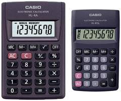 Casio HL-815L Portable Calculator & Casio HL-4A Portable Calculator, Extra Small Size | Pocket Size Calculator