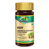 Zandu Giloy Tablets With 100% Pure Giloy Extract, Ayurvedic Immunity Booster, Protects Against Infections, Improves 100% Ayurvedic & Vegetarian | 60 Tablets 100gm 0.2lbs