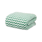 Black Gold The Finer Touch Microfiber Zigzag Bath Towel 350 Gsm | Soft & Quick Dry Towel Lightweight & Absorbent Use For Men & Women (Peacock Green)