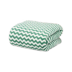 Black Gold The Finer Touch Microfiber Zigzag Bath Towel 350 Gsm | Soft & Quick Dry Towel Lightweight & Absorbent Use For Men & Women (Peacock Green)