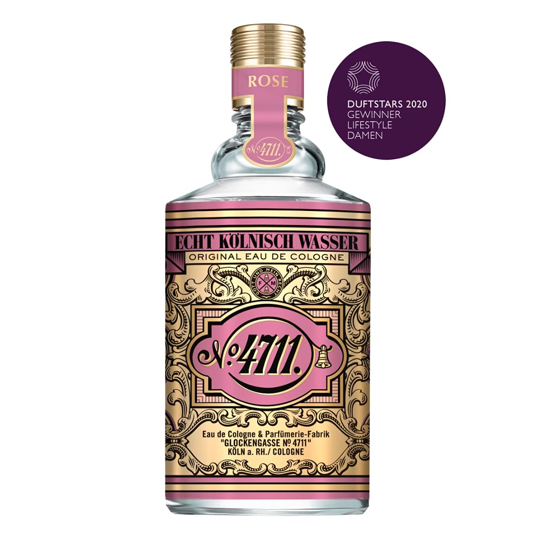4711 Floral Collection Rose Eau De Cologne 100ml 3.4 Fl.oz. | Perfect Aniverssary Gift For Husband & Wife 4711 Floral Collection Rose Eau De Cologne 100ml 3.4 Fl.oz. | Perfect Aniverssary Gift For Husband & Wife