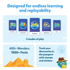 Globe For Children Orboot Earth Interactive Kids Globe With 1000+ Facts On Animals, Places & Monuments | Tech-Powered Learning Toy & Stem Gift For Kids Ages 4–10, Pack Of 1