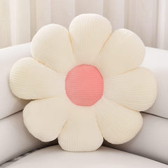Flower Floor Pillow, Flower Shape Cushion, Cute Seating Pad Sunflower Chair Cushion, White | Oversized Throw Pillow For Home Bedroom Decoration, Kids Girls Women Gifts, Soft Flower Pillow