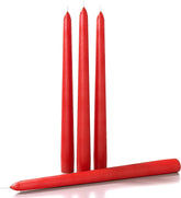 RED TAPER CANDLES PACK OF 4 | PERFECT FOR WEDDING ANNIVERSARY SPECIAL CANDLES