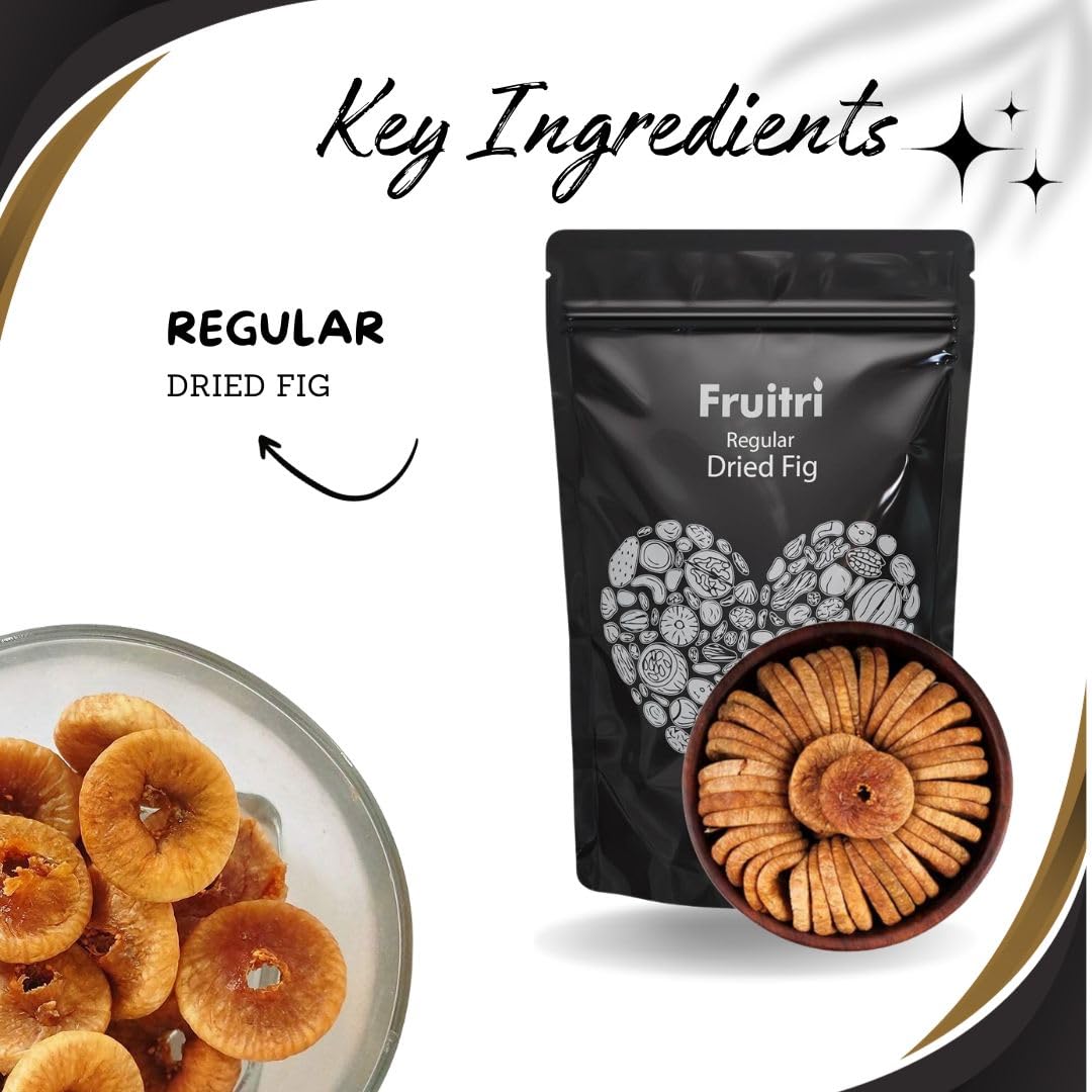 Premium Regular Sun Dried Fig By Fruitri 1kg, | Vacuumed Pack Afghani Anjeer, Medium Size Anjeer Pack | 35.2 Ounce Premium Regular Sun Dried Fig By Fruitri 1kg, | Vacuumed Pack Afghani Anjeer, Medium Size Anjeer Pack | 35.2 Ounce