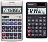 Casio HL-122TV Portable Calculator With Metal Faceplate & GT Key, 12 Digit & Casio SX-300-W Portable Calculator