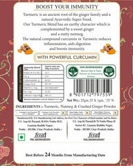 San-Cha Immunity Herbal Tea - 25 Biodegradable Herbal Tea Bags | Superfood Turmeric Blend, Anti Inflammatory - Zero Caffeine