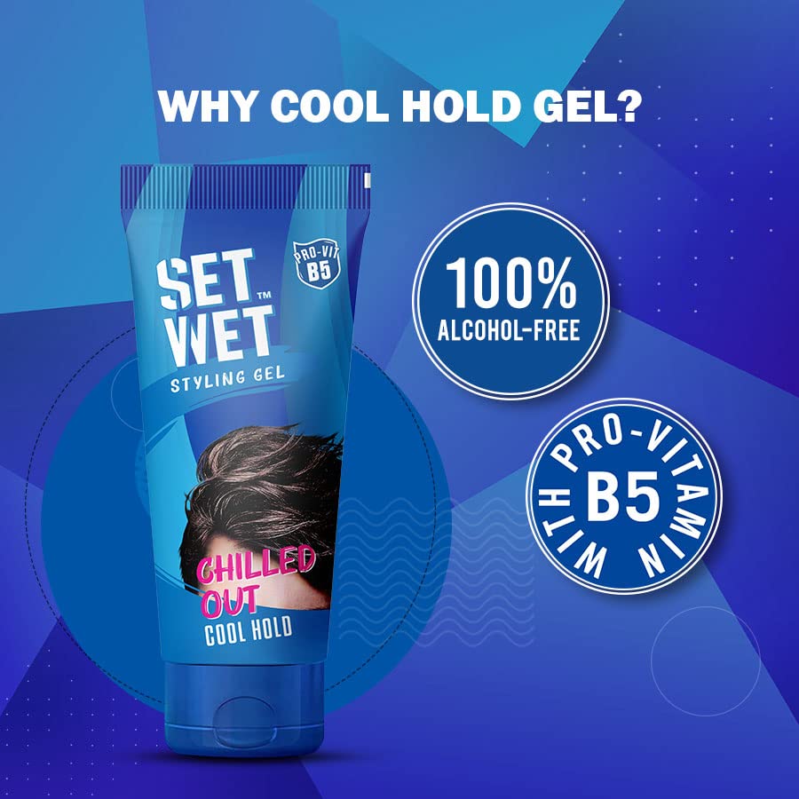 Set Wet Styling Hair Gel For Men Casually Cool , 100gm Each 3.5 Oz. | Medium Hold , High Shine | For Medium To Long Hair | No Alcohol , No Sulphate | Pack Of 2 Set Wet Styling Hair Gel For Men Casually Cool , 100gm Each 3.5 Oz. | Medium Hold , High Shine | For Medium To Long Hair | No Alcohol , No Sulphate | Pack Of 2