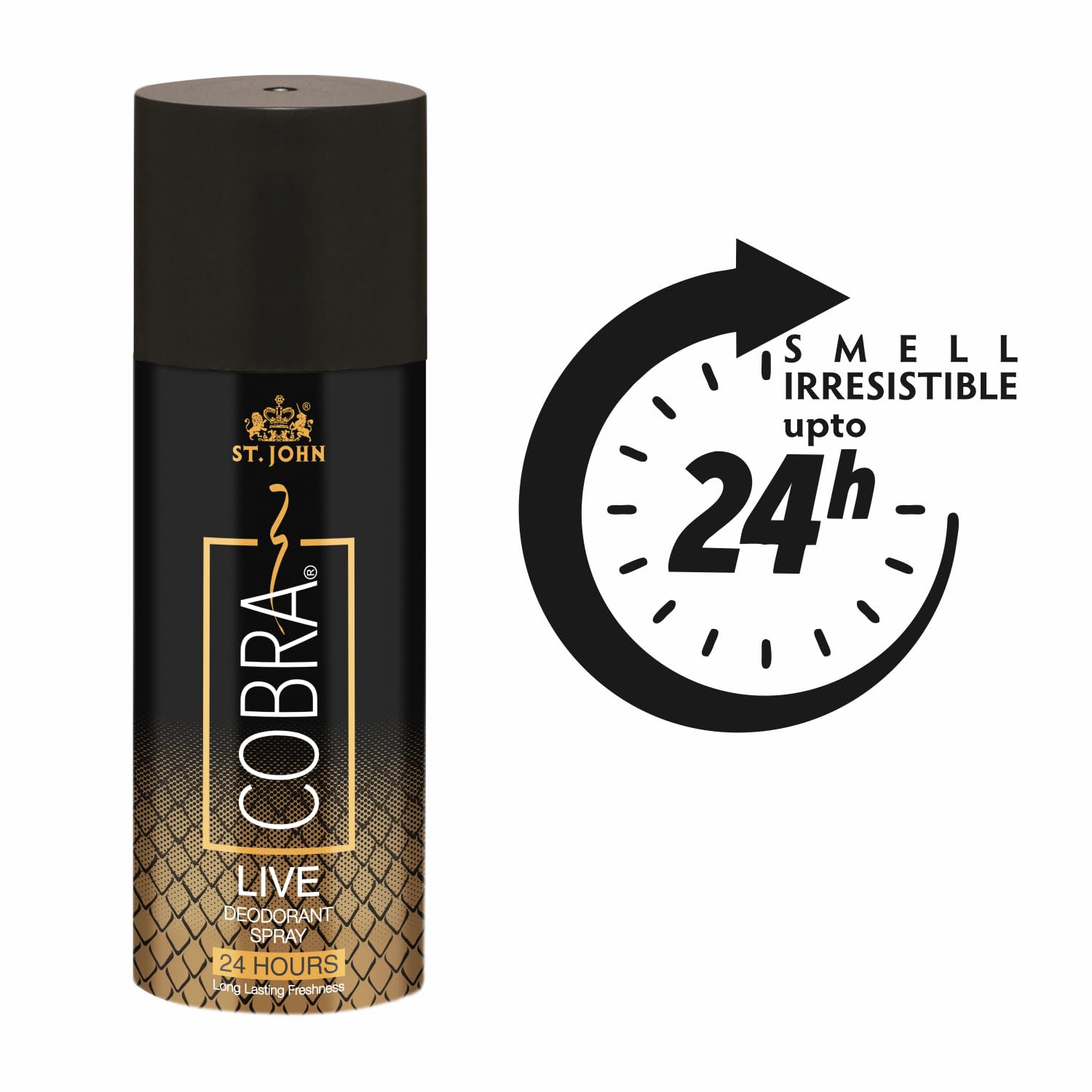 St. john Cobra Live & Juicy Deodorant Spray 300ml 10.1 Fl.oz. Pack Of 2 | Perfect Valentine Gift For Girlfriend & Boyfriend | 24hour Long Lasting Fragrance St. john Cobra Live & Juicy Deodorant Spray 300ml 10.1 Fl.oz. Pack Of 2 | Perfect Valentine Gift For Girlfriend & Boyfriend | 24hour Long Lasting Fragrance