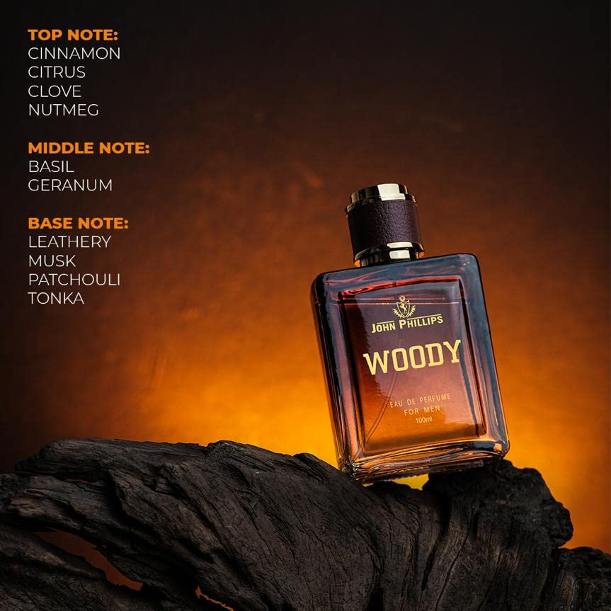 John Phillips Luxury Woody & Bon Voyage Eau De Parfum 100ml 3.4 Fl.oz. Each Pack Of 2 For Men John Phillips Luxury Woody & Bon Voyage Eau De Parfum 100ml 3.4 Fl.oz. Each Pack Of 2 For Men