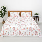 Kids Bed Sheet Collection Fun, Colorful, & Comfortable Bedding For Boys & Girls - Double Size 90 X 100 Inch, White | Wrinkle-Free Soft & Cozy ā Pink Unicorn Pattern
