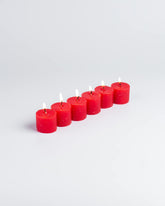 RASBERRY FRAGRANCE VOTIVE CANDLES | BURNING TIME APPROX 5 HOURS SET OF 6
