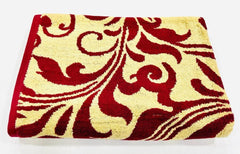 Bombay Dyeing Gama 450 Gsm | 100% Cotton Large Size Bath Towel Collection (Gama Large Swirl) - Mahroon