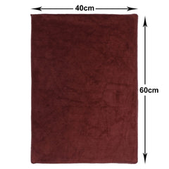 Kuber Industries Cleaning Cloths 200 Gsm | Microfiber Highly Absorbent Wash Towels For Kitchen, Car, Window (Purple & Brown)- Pack Of 2